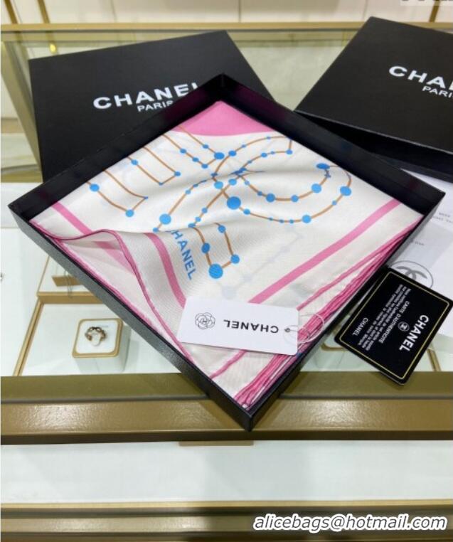 Pretty Style Chanel Silk Sqaure Scarf 90x90cm 051408 Pink 2024