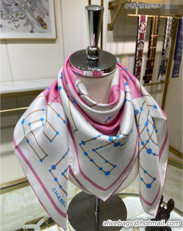 Pretty Style Chanel Silk Sqaure Scarf 90x90cm 051408 Pink 2024