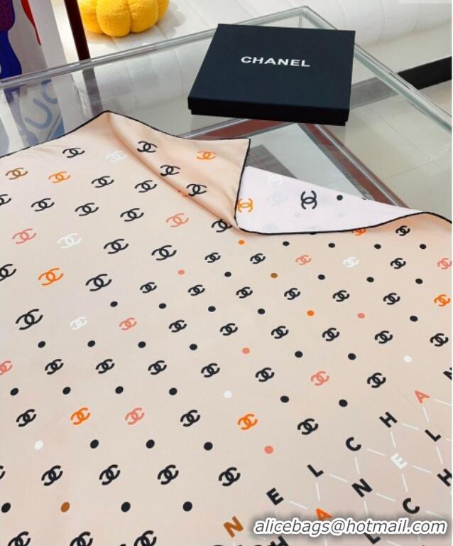 Good Looking Chanel Silk Sqaure Scarf 90x90cm 051410 Apricot 2024