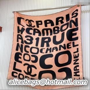 Super Quality Chanel Silk Sqaure Scarf 90x90cm 051412 Apricot 2024