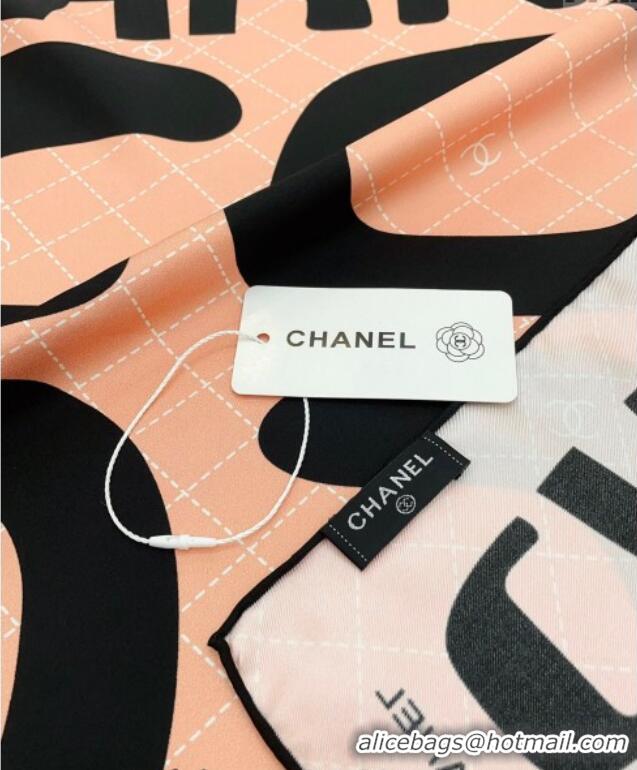 Super Quality Chanel Silk Sqaure Scarf 90x90cm 051412 Apricot 2024