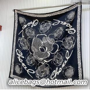 Reasonable Price Chanel Silk Sqaure Scarf 90x90cm 051414 Black 2024