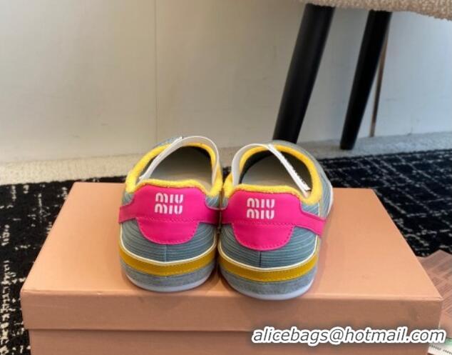 Most Popular Miu Miu Mesh and Suede Ballerinas Sneakers Grey 1228003