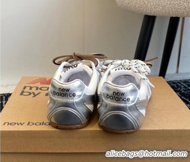 Popular Style New Balance X Miu Miu 530 SL sneakers in patent leather and mesh Silver 1228006