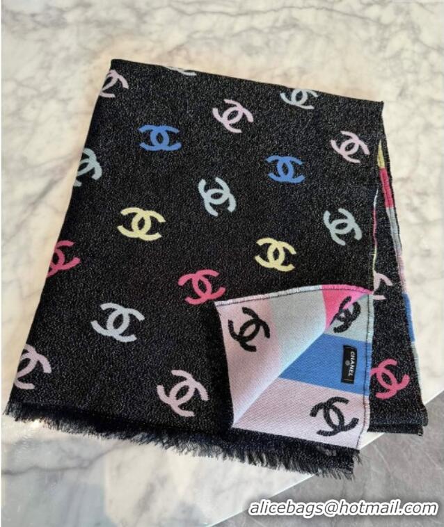 Top Grade Chanel Cashmere Wool Long Scarf 70x180cm 12105 Rainbow 2024