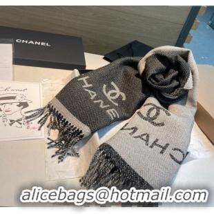 Low Cost Chanel Wool Long Scarf 34x200cm CH102107 Grey 2024