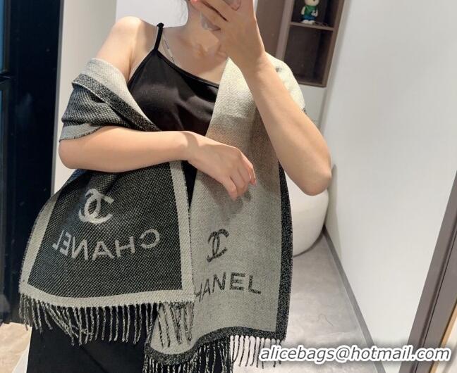 Low Cost Chanel Wool Long Scarf 34x200cm CH102107 Grey 2024