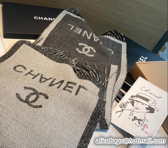 Low Cost Chanel Wool Long Scarf 34x200cm CH102107 Grey 2024