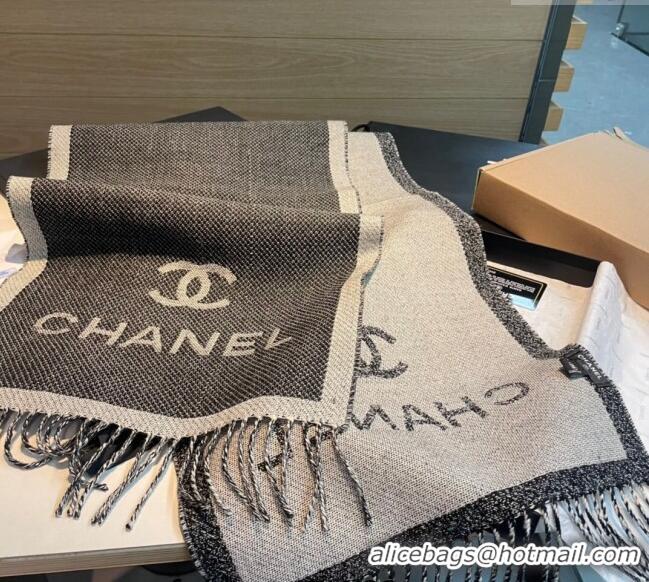 Low Cost Chanel Wool Long Scarf 34x200cm CH102107 Grey 2024