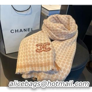 Low Cost Chanel Cashmere Long Scarf 30x190cm CH102110 Beige 2024