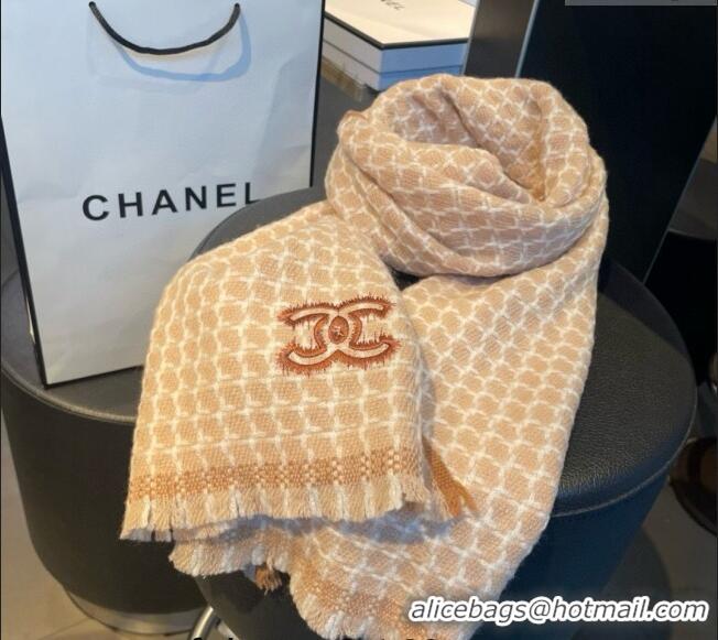 Low Cost Chanel Cashmere Long Scarf 30x190cm CH102110 Beige 2024