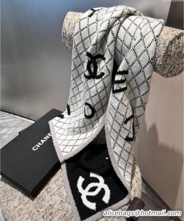 Most Popular Chanel Coco Knit Cashmere Long Scarf 35x180cm CH102116 Black 2024