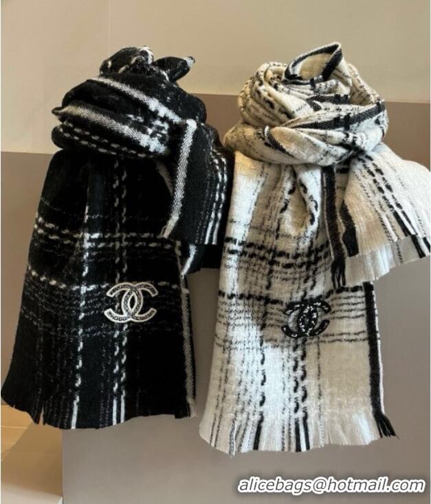 Unique Discount Chanel Long Scarf CH121110 Black 2024