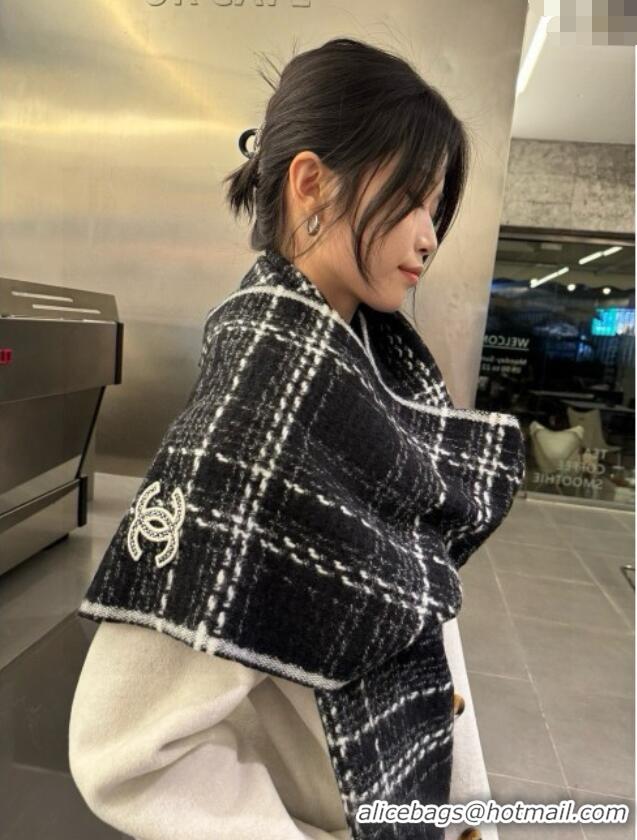 Unique Discount Chanel Long Scarf CH121110 Black 2024