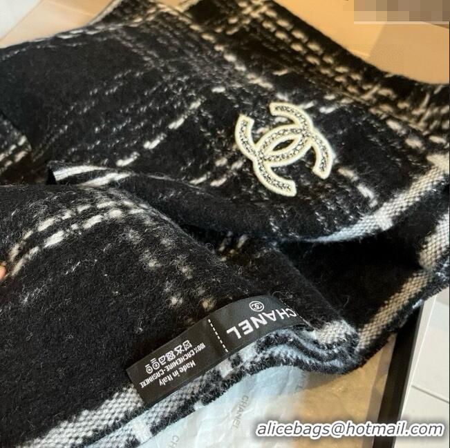 Unique Discount Chanel Long Scarf CH121110 Black 2024