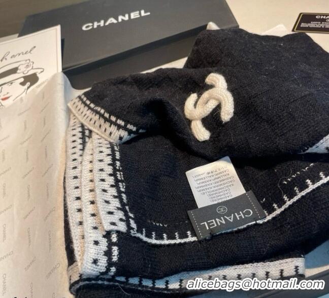 Traditional Discount Chanel Cashmere Long Scarf 70x200cm 0115 Black 2025