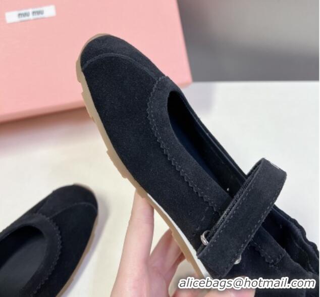 Best Product Miu Miu Suede ballerinas flats Black 0224061