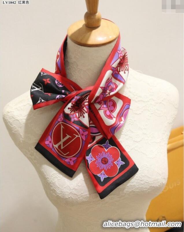 Buy Cheap Louis Vuitton Silk Bandeau Scarf 091302 Pink/Grey 2024