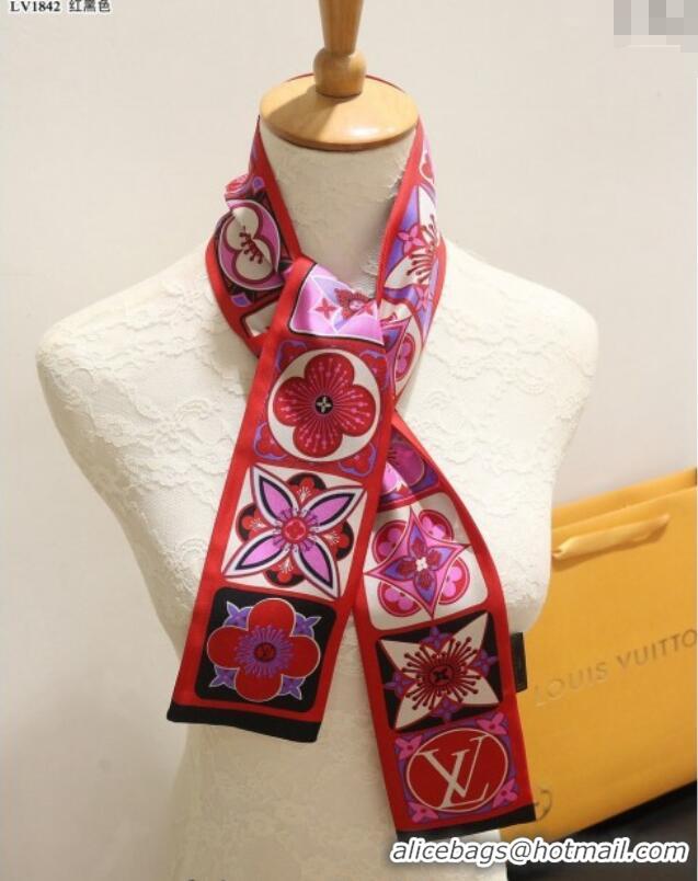 Buy Cheap Louis Vuitton Silk Bandeau Scarf 091302 Pink/Grey 2024