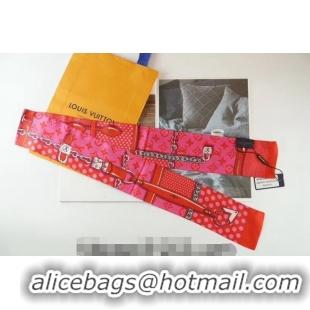 Buy Discount Louis Vuitton Silk Bandeau Scarf 8x120cm 091302 Red 2024