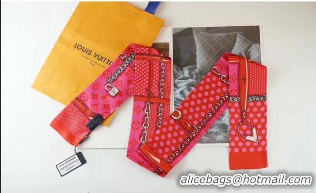 Buy Discount Louis Vuitton Silk Bandeau Scarf 8x120cm 091302 Red 2024