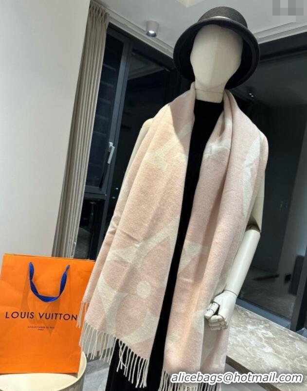 Grade Design Louis Vuitton The Ultimate Cashmere Long Scarf 70x185cm LV102102 Pink 2024