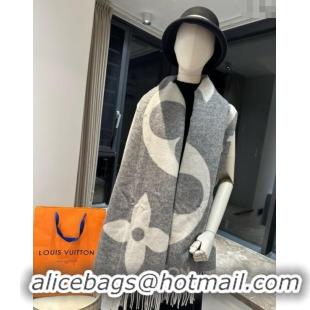 Low Cost Louis Vuitton The Ultimate Cashmere Long Scarf 70x185cm LV102102 Grey 2024