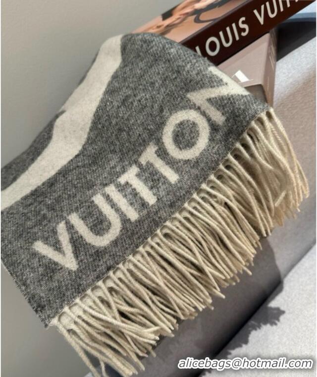 Low Cost Louis Vuitton The Ultimate Cashmere Long Scarf 70x185cm LV102102 Grey 2024