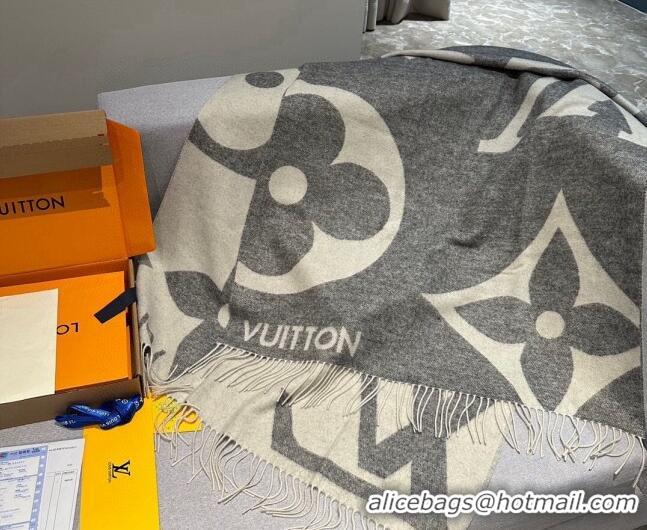 Low Cost Louis Vuitton The Ultimate Cashmere Long Scarf 70x185cm LV102102 Grey 2024