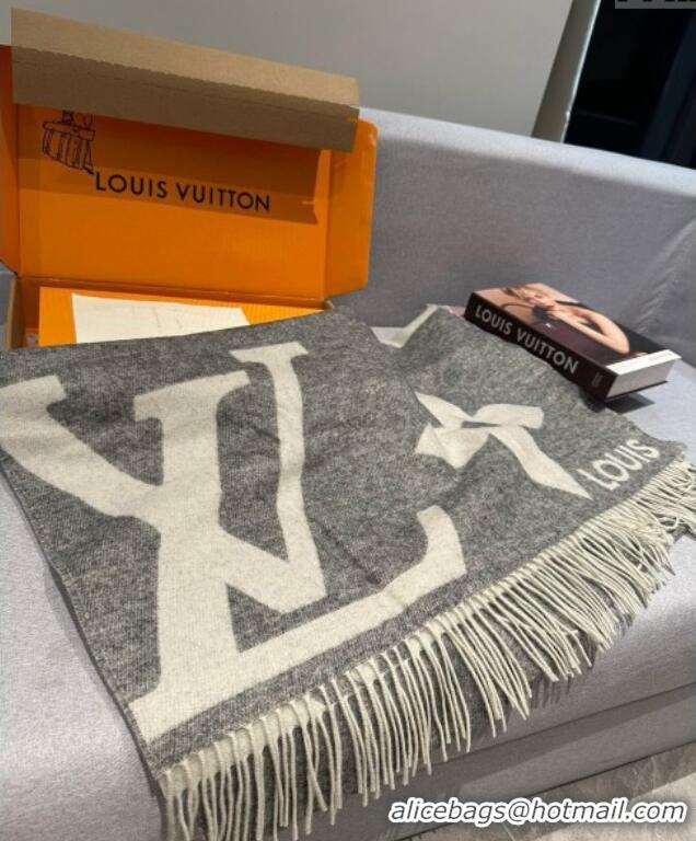 Low Cost Louis Vuitton The Ultimate Cashmere Long Scarf 70x185cm LV102102 Grey 2024