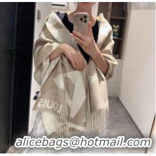 Good Looking Louis Vuitton The Ultimate Cashmere Long Scarf 70x185cm LV102102 Beige 2024