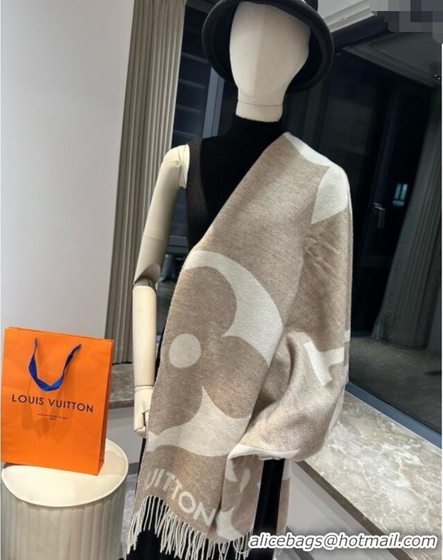 Good Looking Louis Vuitton The Ultimate Cashmere Long Scarf 70x185cm LV102102 Beige 2024