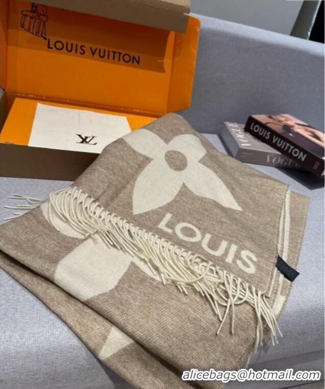 Good Looking Louis Vuitton The Ultimate Cashmere Long Scarf 70x185cm LV102102 Beige 2024