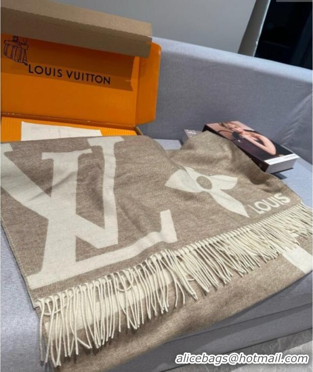 Good Looking Louis Vuitton The Ultimate Cashmere Long Scarf 70x185cm LV102102 Beige 2024