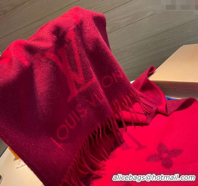 Well Crafted Louis Vuitton Reykjavik Long Scarf 45x170cm LV102103 Red 2024