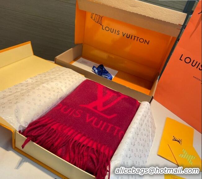 Well Crafted Louis Vuitton Reykjavik Long Scarf 45x170cm LV102103 Red 2024