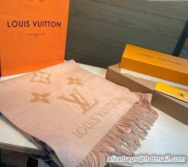 Luxurious Louis Vuitton Reykjavik Long Scarf 45x170cm LV102103 Pink 2024