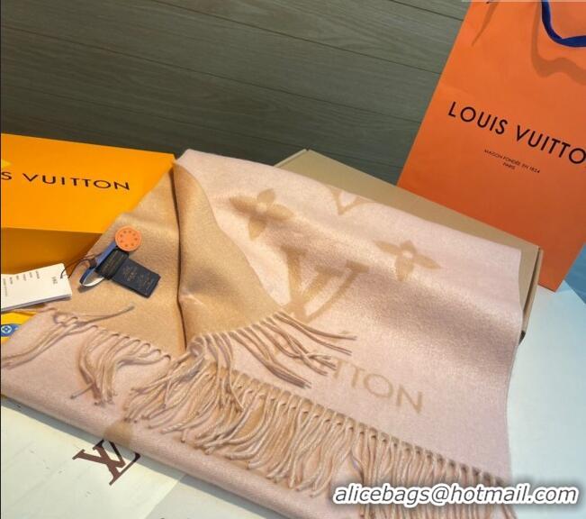 Luxurious Louis Vuitton Reykjavik Long Scarf 45x170cm LV102103 Pink 2024