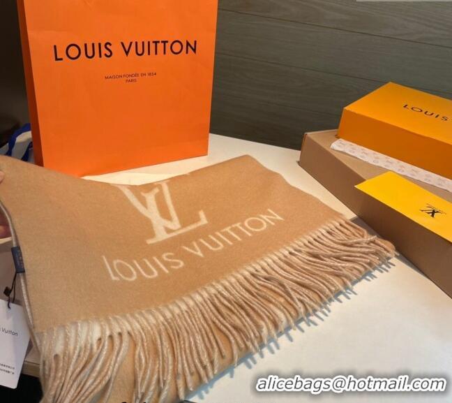 Shop Discount Louis Vuitton Reykjavik Long Scarf 45x170cm LV102103 Light Brown 2024