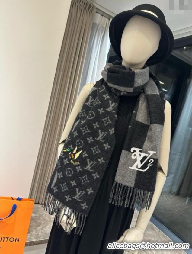 Big Discount Louis Vuitton x NIGO Cashmere Monogram Scarf MP2681 2024