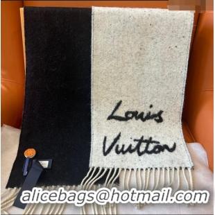 Best Price Louis Vuitton Wool & Alpaca Long Scarf LV112505 Black 2024 Top Quality