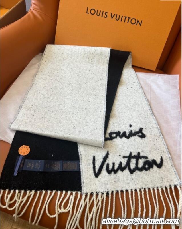 Best Price Louis Vuitton Wool & Alpaca Long Scarf LV112505 Black 2024 Top Quality