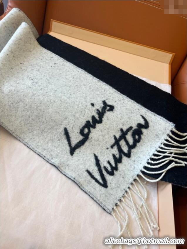 Best Price Louis Vuitton Wool & Alpaca Long Scarf LV112505 Black 2024 Top Quality