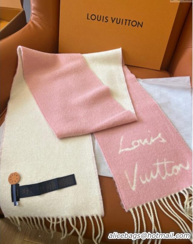 Pretty Style Louis Vuitton Wool & Alpaca Long Scarf LV112506 Pink 2024 Top Quality