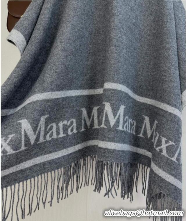 Famous Brand MaxMara Wool Cape 130x160cm M1058 Grey 2024