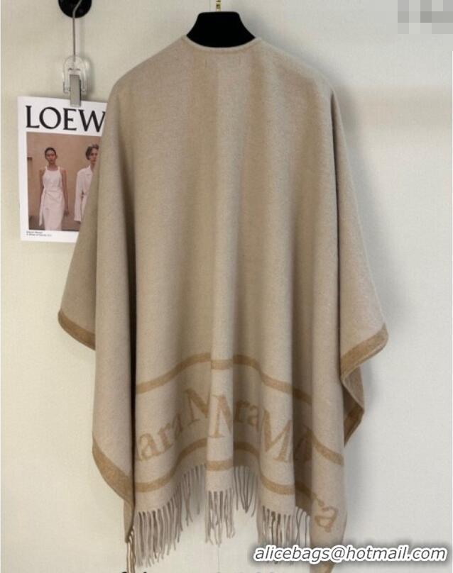 Reasonable Price MaxMara Wool Cape 130x160cm M1058 Beige 2024