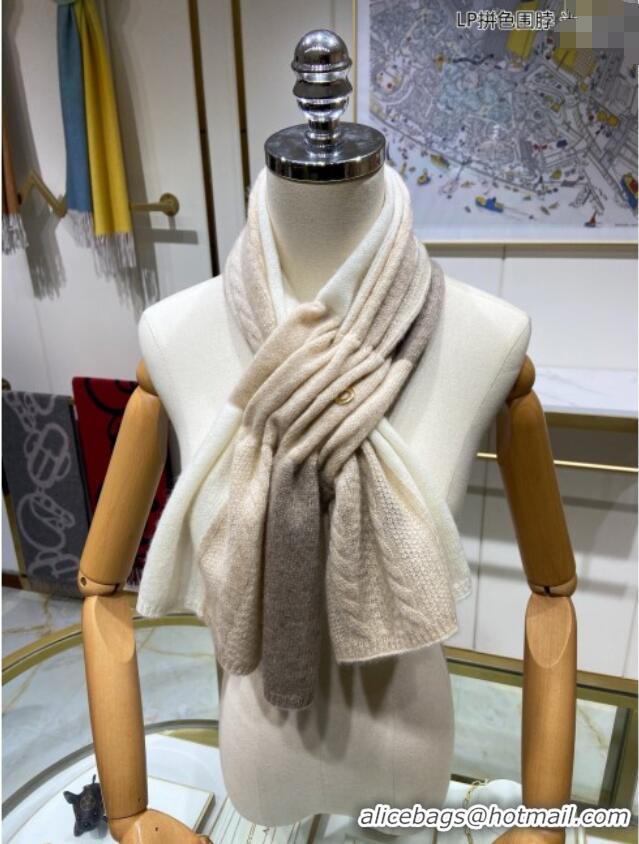 Luxury Discount Loro Piana Cashmere Scarf L011010 Beige 2025 Top Quality