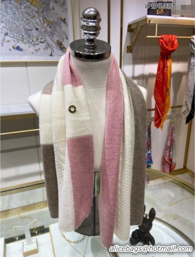 Luxury Cheap Loro Piana Cashmere Scarf L011013 Pink 2025 Top Quality