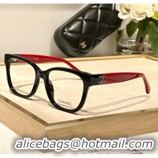 Top Quality Chanel Glasses 3472-S-A Black/Red 2025