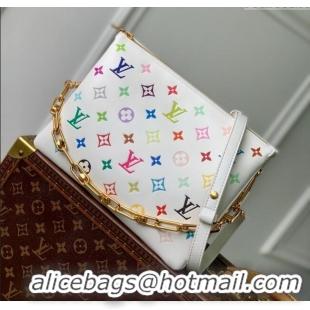 Best Cheap Louis Vuitton LV x TM Coussin PM in Monogram-embossed Puffy Lambskin M13233 White 2025